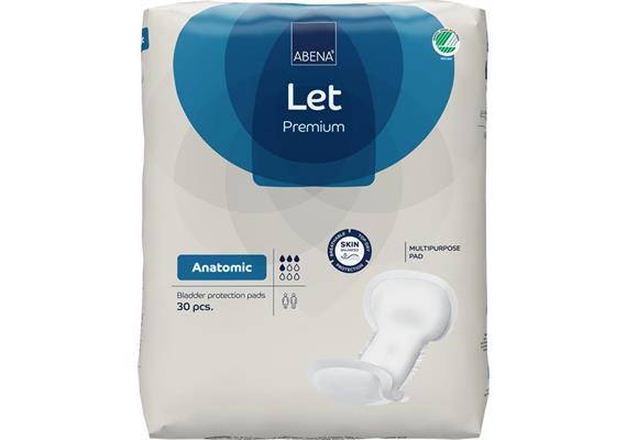 Abena-Let Anatomic, anatomische Inkontinenz-Einlage, 30 Stk, 20 x 44cm