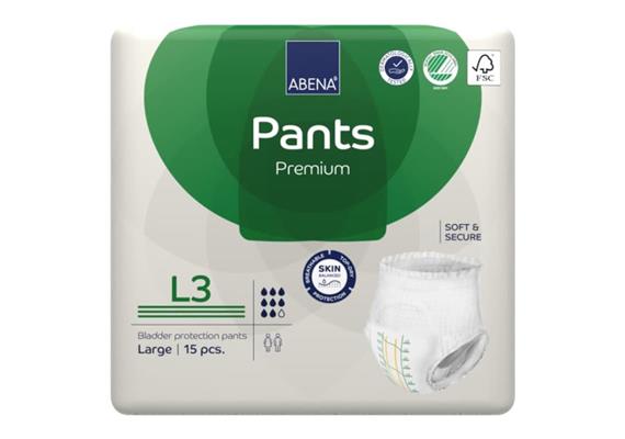 Abena-Pants L3 Premium 14 Stk, Hüftumfang 100-140 cm, 2'400 ml, grün