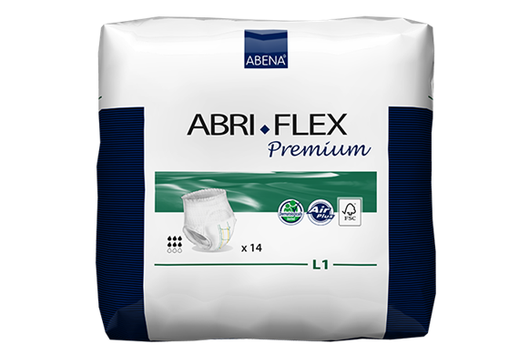 Abri-Flex L1 Premium Large 14 Stk, Hüftumfang 100 bis 140 cm | Saugstärke 1400 ml