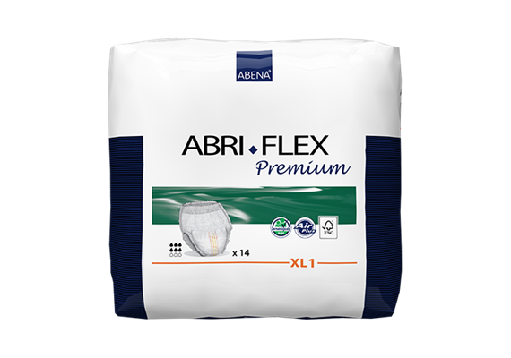 Abri-Flex XL1 Premium X-Large 14 Stk Inkontinenzpants, Hüftumfang 1'400 ml, 130 - 170 cm