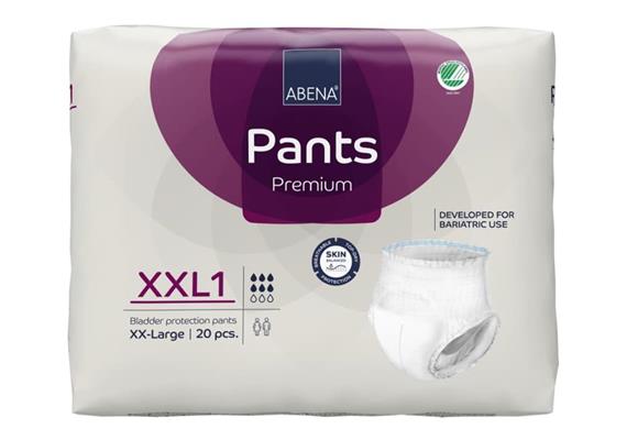 Abri-Pants XXL1 Premium 20 Stk, Hüftumfang 153 - 203 cm, 1'600 ml, violett