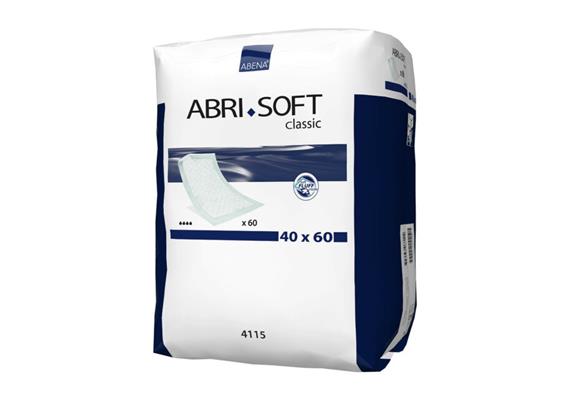 Abri-Soft Bed Krankenunterlage 40x60 / 60 Stk Classic Flocken-Unterlagen,saugfähiger Kern