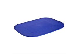 Antirutschunterlage Dycem 25x18cm blau, beidseitig rutschfest, aus Kunststoff, latexfrei