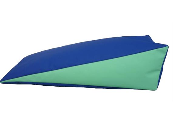 Armkeil PU mit RV 40x20x12cm Meditex blau, direkt befüllt miit Polyprob.Füllung (PP)