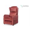 Aufstehsessel CLYZIA-Relax, rot, 2-mot., Liegefunktion, Belastbar bis 130kg