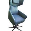 Aufstehsessel/Designersessel Marius mit Kreuzfuss, Kunstleder graphit | Bild 2