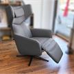 Aufstehsessel/Designersessel Marius mit Kreuzfuss, Kunstleder graphit | Bild 6