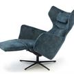 Aufstehsessel/Designersessel Marius mit Kreuzfuss, Kunstleder graphit | Bild 4