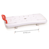 Badebrett Premium M 70cm mit Griff rot, 160kg belastbar