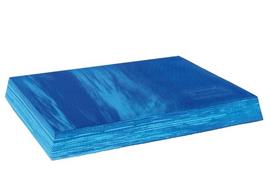 Balancefit Pad 50x41x6 blau Trainingsgerät marmoriert, mit Antirutsch-Struktur, PVC-frei