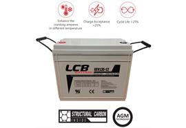 Batterie 12V 100AH Structural Nano Carbon, M6, 30kg