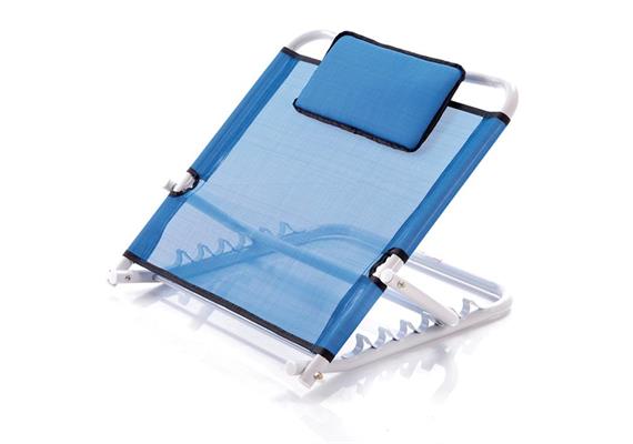 Bett-Rückenstütze verstellbar blau mit Nylontuch