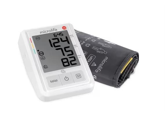 Blutdruckgerät Premium für Oberarm, mit AFIB-Technologie, Softmanschette 22-42cm