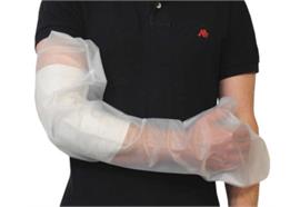 Dusch-Schutzfolie AP26 Oberarm Gr.S (Umf. 19cm/L 66cm) wiederverwendbar f. Erwachsene