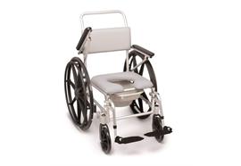 Dusch-/Toilettenstuhl Budget Clean 24", weiss, inkl. Arm- und Rückenlehne