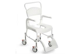 Dusch-/Toilettenstuhl Clean 5" höhenverstellbar 47.5-60cm inkl. Arm- + Rückenlehne