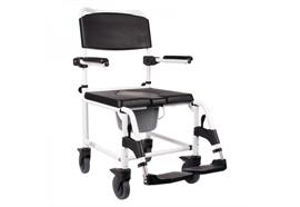 Dusch-/Toilettenstuhl Premium XL SB55 mit 4 arretierbaren Rädern, max 200kg