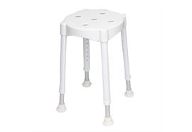 Duschhocker Komfort Sitzhöhe 46.5-64cm, 3.5kg, Sitzfläche: Ø32cm, max.150 kg