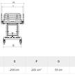 Duschwagen NEFTI, elektrisch, Scherensystem, max 200kg | Bild 2