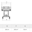 Duschwagen NEFTI, hydraulisch, Scherensystem, max 180kg | Bild 2