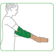 Easy Slide Arm Large grün -Anziehhilfe für Armstrümpfe, Länge 62,5 cm, Handwäsche bei 30°C | Bild 2