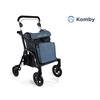 Einkaufsrollator Komby blau, mit Tasche und praktischem Kühlfach