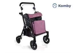 Einkaufsrollator Komby rot, mit Tasche und praktischem Kühlfach