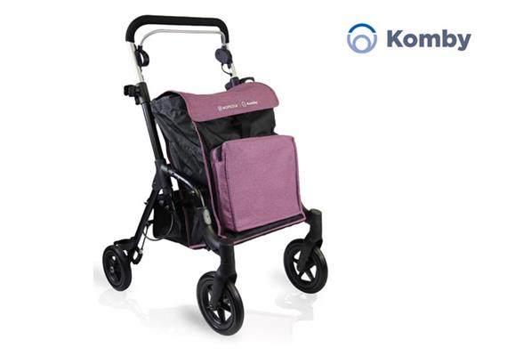 Einkaufsrollator Komby violett, mit Tasche und praktischem Kühlfach