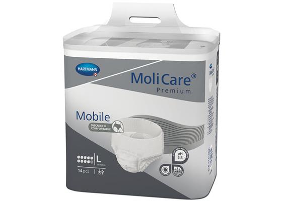 Einwegpants Molicare Mobile 10 L 14 Stück für Hüftumfang 100-150cm, Inkontinenz-Pants