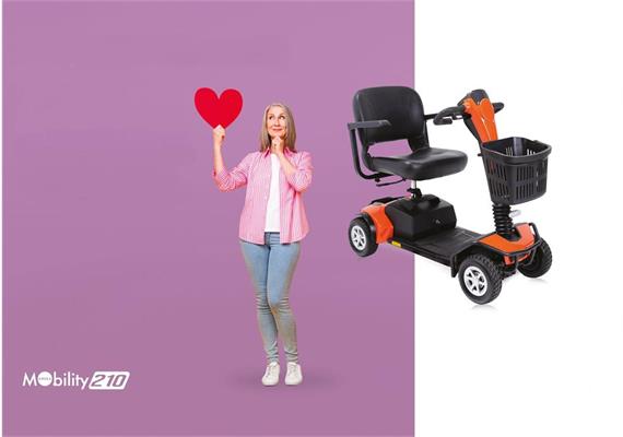 Elektromobil Ardea 210 S Modulo orange 6km/h, max 149kg, 350W, inkl. Rückspiegel