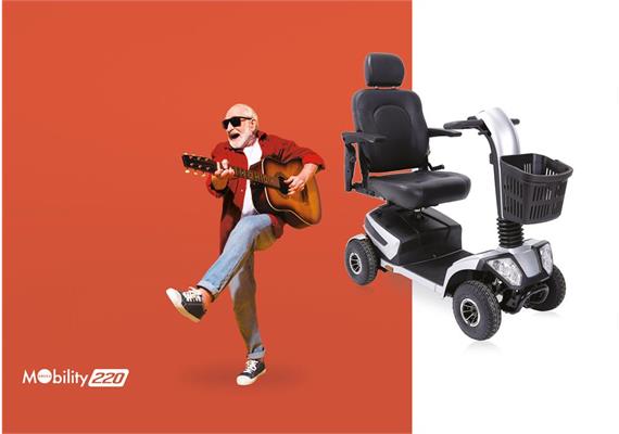 Elektromobil Ardea 220 M silber 10km/h, max 158kg