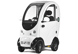 Elektromobil Cabina 4-Rad mit CH-Getriebe, Lüftung und Scheibenwischer, weiss 10km/h,100Ah