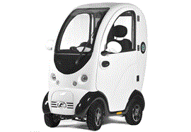 Elektromobil Cabina 4-Rad mit CH-Getriebe, Lüftung und Scheibenwischer, weiss 10km/h,120Ah