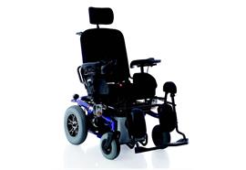 Elektrorollstuhl ARIES PRO blau 8km/h, elektrischer Sitzlift, mit Liegeposition