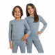 Eusana Kinder Langarm Leibchen THERMO Gr.104 hellblau Mel. 3-4 Jahre