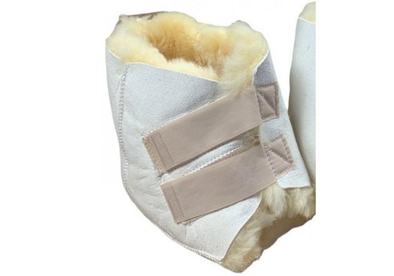 Fersenschoner Lammfell mit doppeltem Klettverschluss (Fersenpolster), PRO STÜCK