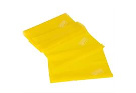 Fitband gelb (leicht) 5mx14.5cm, allergenreduziertes Naturlatex inkl. Kurzübungsanleitung