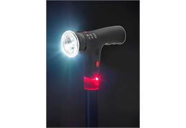 Gehstock aus Aluminium mit Alarm und Licht (Spazierstock)
