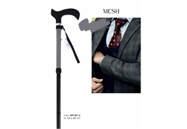 Gehstock Brio faltbar Bianconeri, mit ABS-Griff