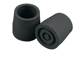 Gehstockgummi 25mm schwarz (Gummistopper für Rezi / Gebo) PRO STÜCK
