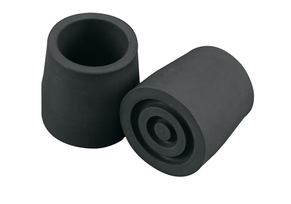 Gehstockgummi 25mm schwarz (Gummistopper für Rezi / Gebo)