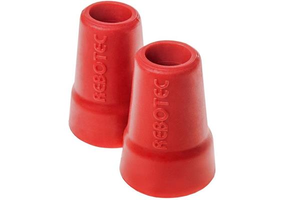 Gehstockgummi Rebotec 19mm rot (Aussendurchmesser 40 mm, Höhe 60 mm) Saugkapsel Feuerrot