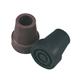 Gehstockgummi schlank 18mm schwarz für Leichtmetall-Stöcke