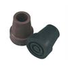 Gehstockgummi schlank 18mm schwarz für Leichtmetall-Stöcke