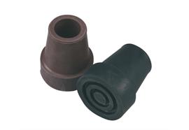 Gehstockgummi schlank 18mm schwarz für Leichtmetall-Stöcke
