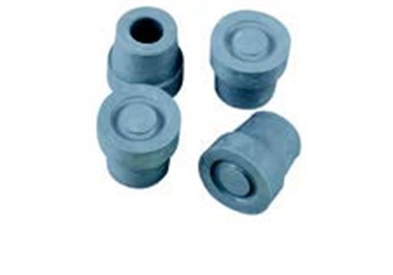 Gehstockgummi zu Vierfussgehstütze, 12mm, grau
