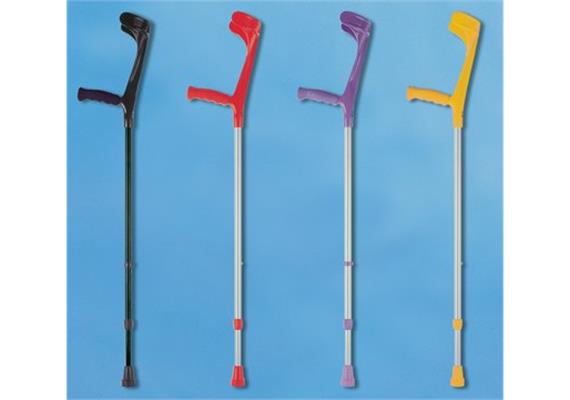 Gehstöcke mit Clip brombeer Softgriff Kowsky -140kg (Ergo-Stütze), 76 - 96cm