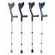 Gehstöcke Standard soft, schwarz/blau, aus leichtem Aluminium, belastbar bis 136kg