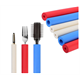 Griffverdickung Foamgrip rot 9,5mm/29mm/300mm  per Stück