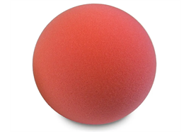Hand-Softball weich gross rot (Handgymnastikball 90 mm aus Polyurethan-Weichschaumstoff)